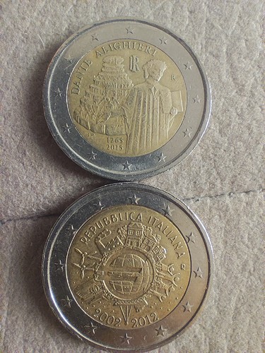 Moneta euro rara della - rara,